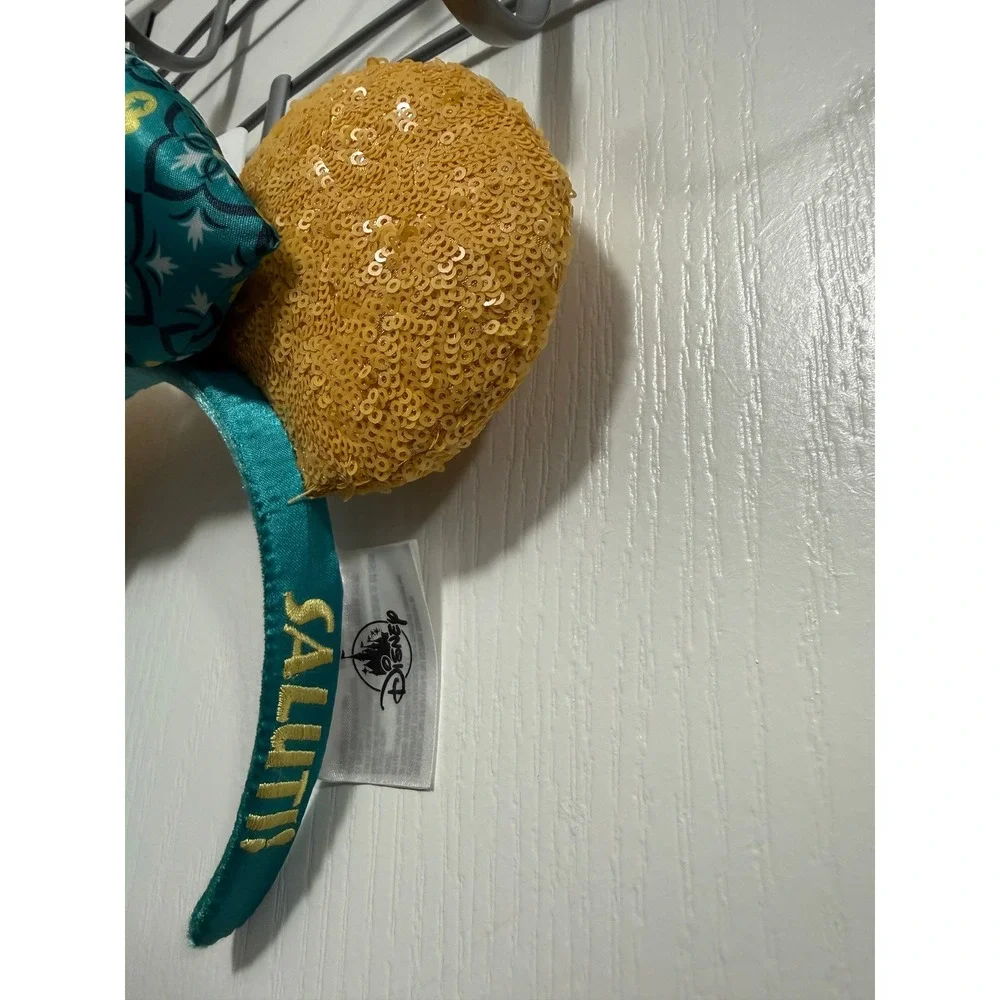 New Disney Parks Epcot Pavillion Limencello Saluti Minnie Ears Sequined Headband